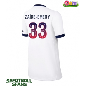 Paris Saint-Germain Warren Zaire-Emery #33 Bortatröja Kvinnor 2026-27 Kortärmad